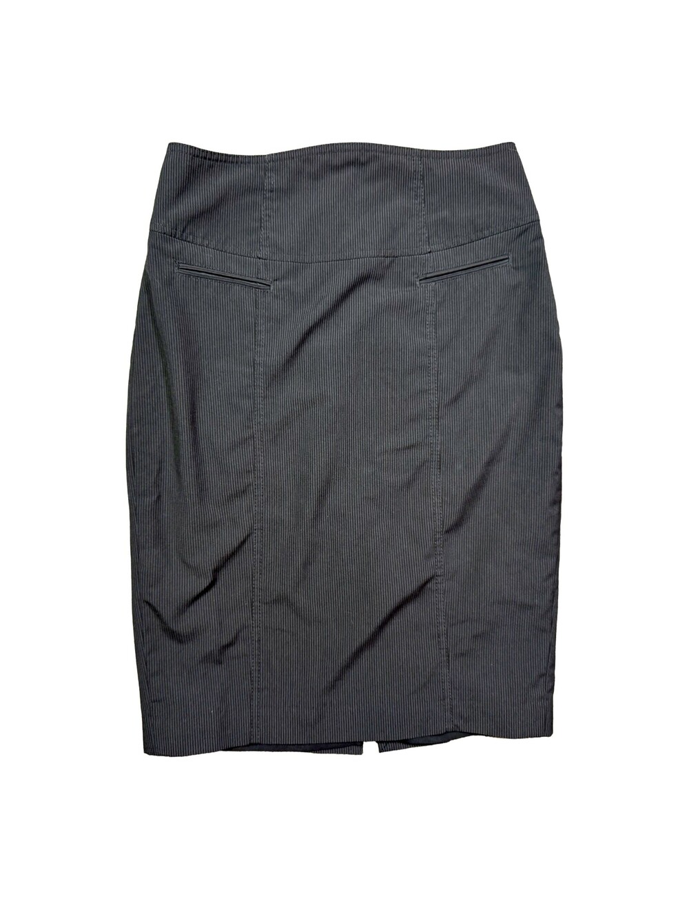 Vintage The Limited Womens 0 Black Pinstripe Pencil Skirt Y2K Office Career Midi